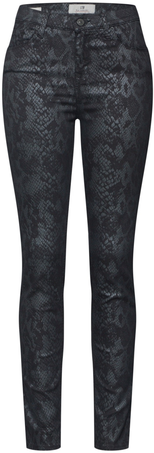 LTB Amy Skinny Jeans black python wash