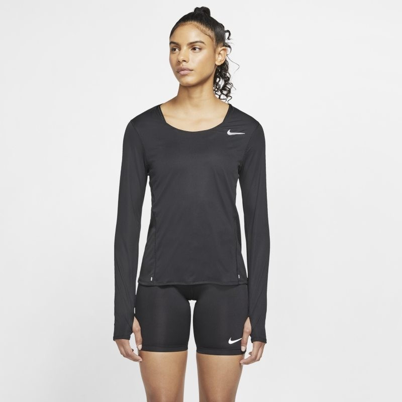 Nike long sleeve Running Shirt Women black (CJ2020-010)