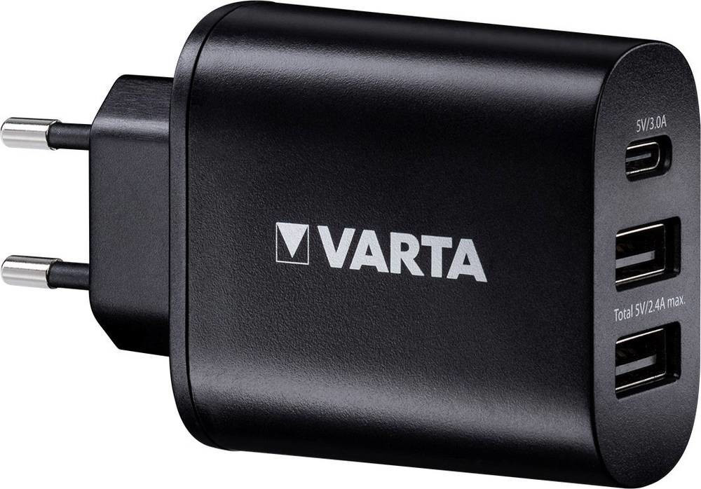 Photos - Charger Varta VARTA Wall  27W 2xUSB & USB-C
