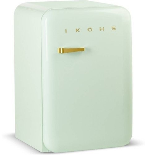 Ikohs Retro Fridge 83.5 Gold Mint Green