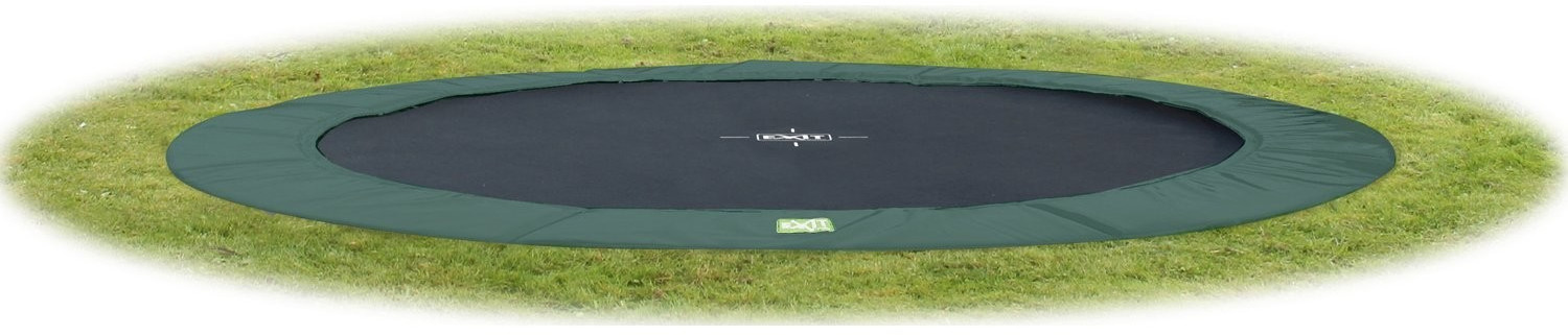Exit InTerra Ground-Level Trampoline 427 cm green