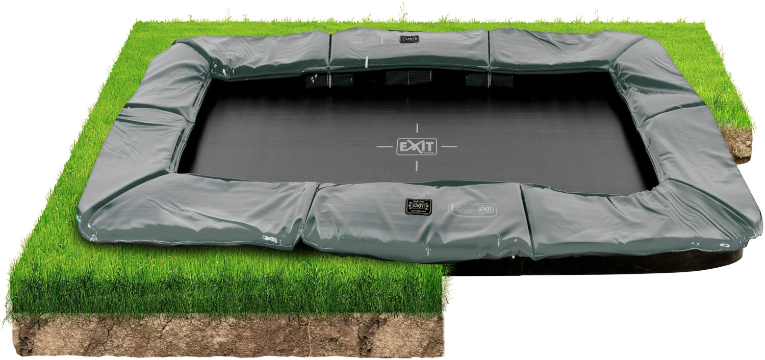 Exit Supreme Ground Trampoline 244 x 427 cm grey