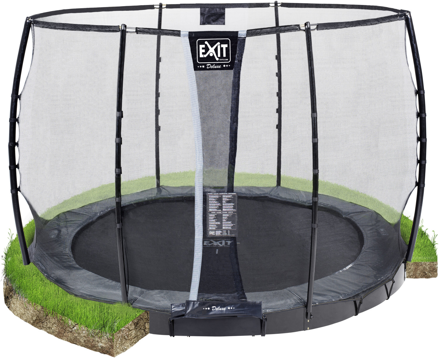 Exit Supreme Ground Level Trampolin 305 cm With Safety Net