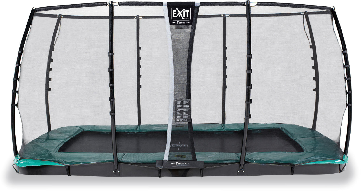 Exit Supreme Ground Level Trampoline 244 x 427 With Safety Net