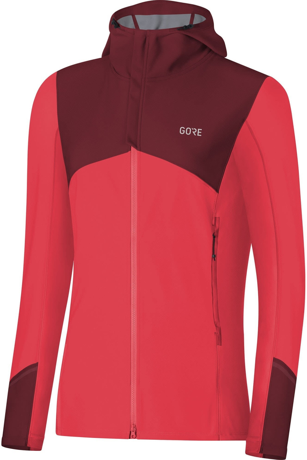Gore R3 Women Windstopper Hooded Jacket (100137) hibiscus pink/chestnut red