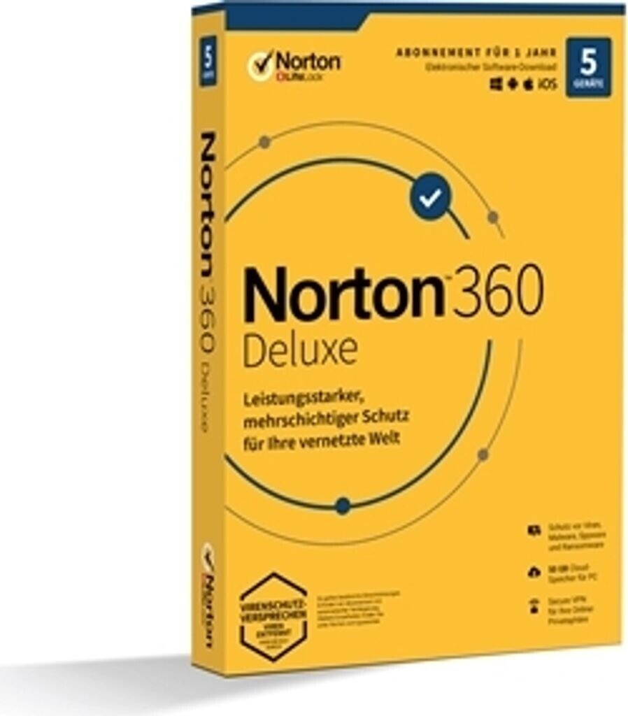 NortonLifeLock Norton 360 2020 Deluxe (5 Geräte) (1 Jahr ...