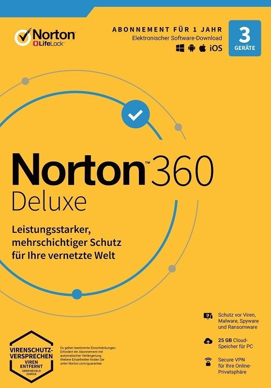 NortonLifeLock Norton 360 2020 Deluxe (3 Geräte) (1 Jahr ...