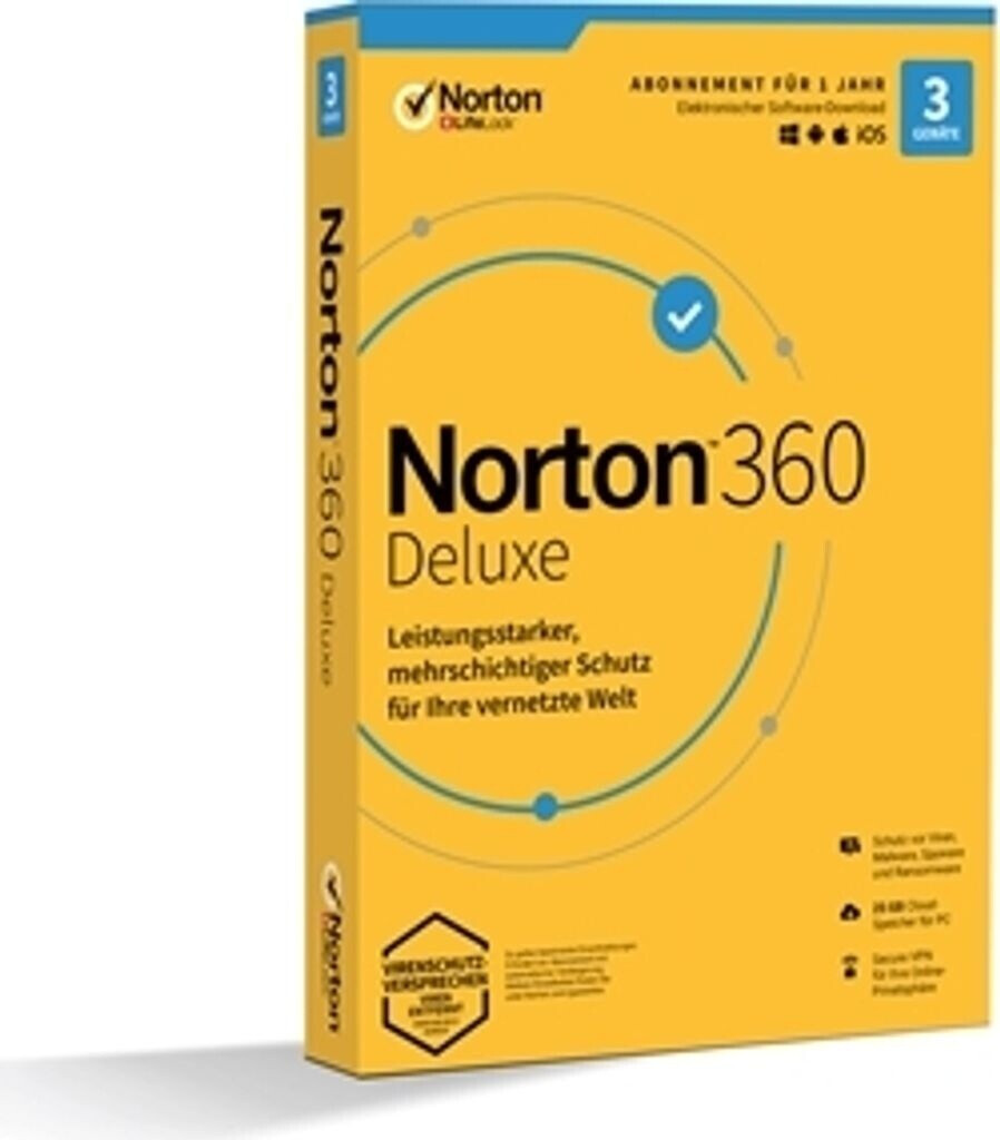 NortonLifeLock Norton 360 2020 Deluxe (3 Geräte) (1 Jahr ...