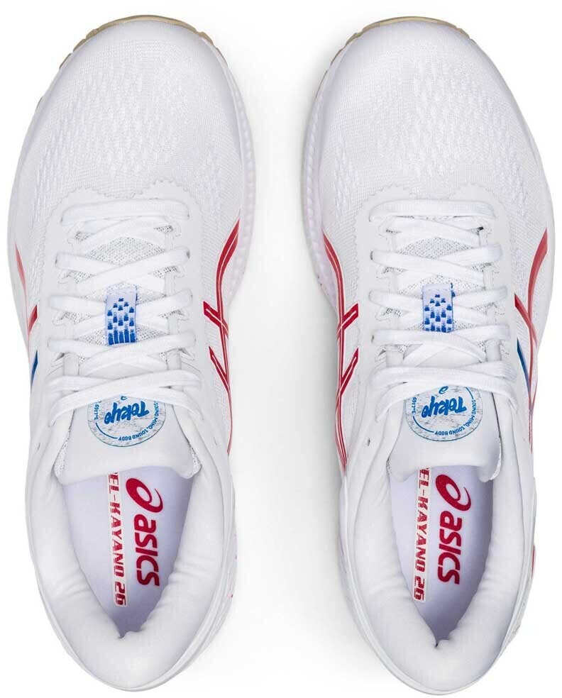 Asics GEL Kayano 26 1012A654 white classic red ab 119 90 Idealo