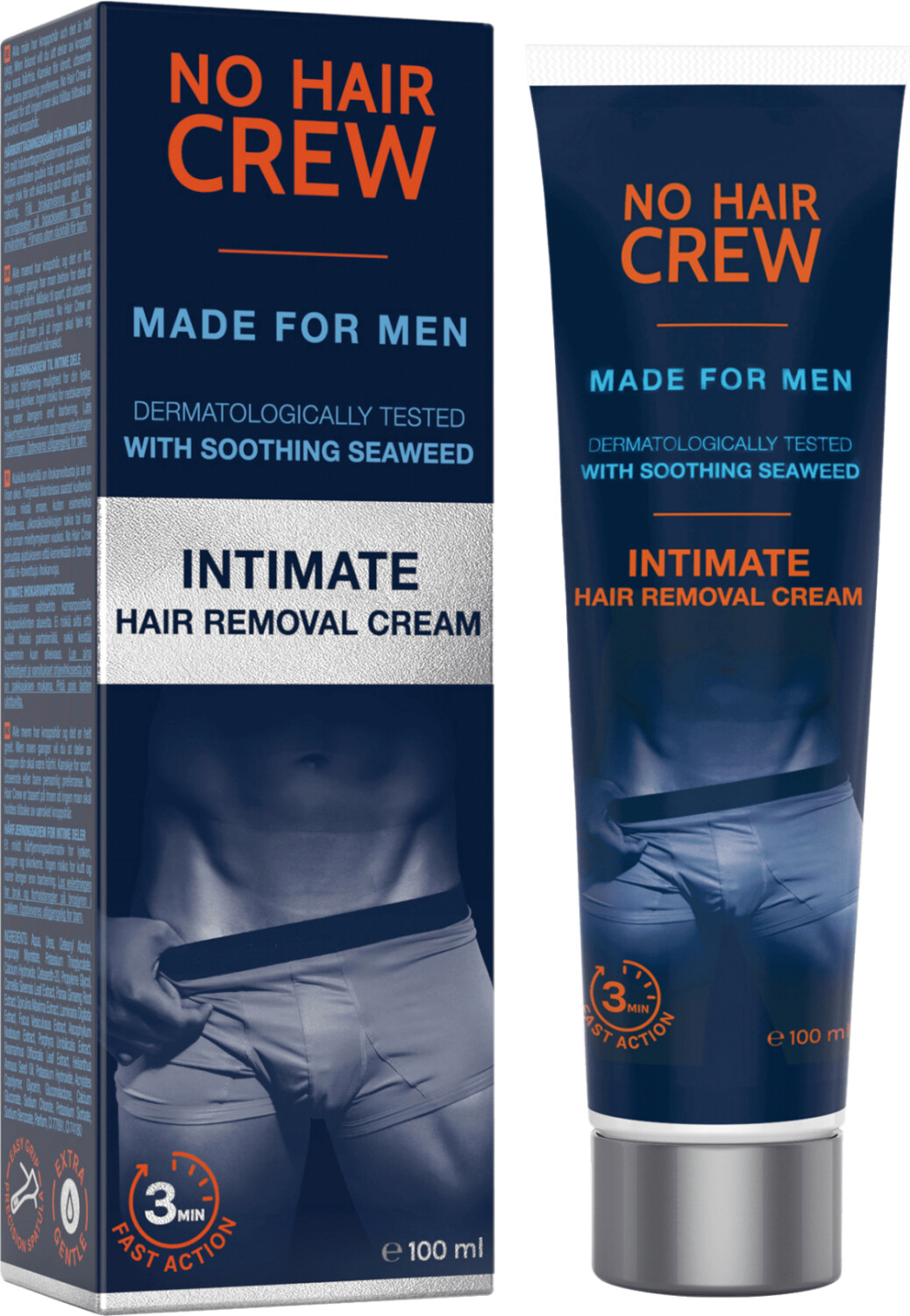 Body&Skin No Hair Crew Intimate Hair Removal Cream (100ml)