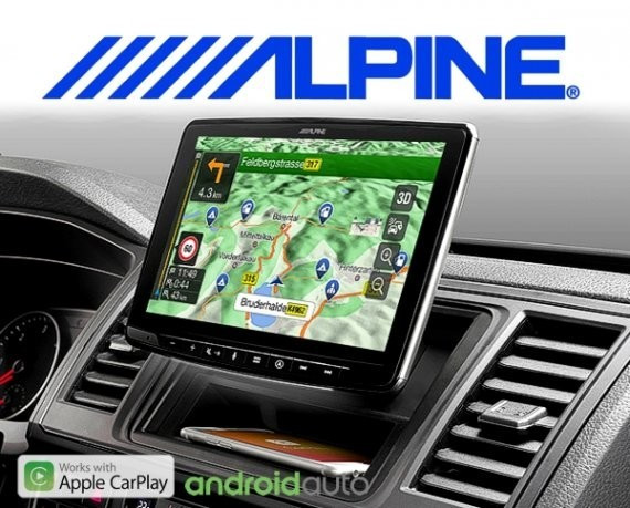 Alpine INE-F904DU  Navigationssystem mit 9-Zoll Touchscreen für