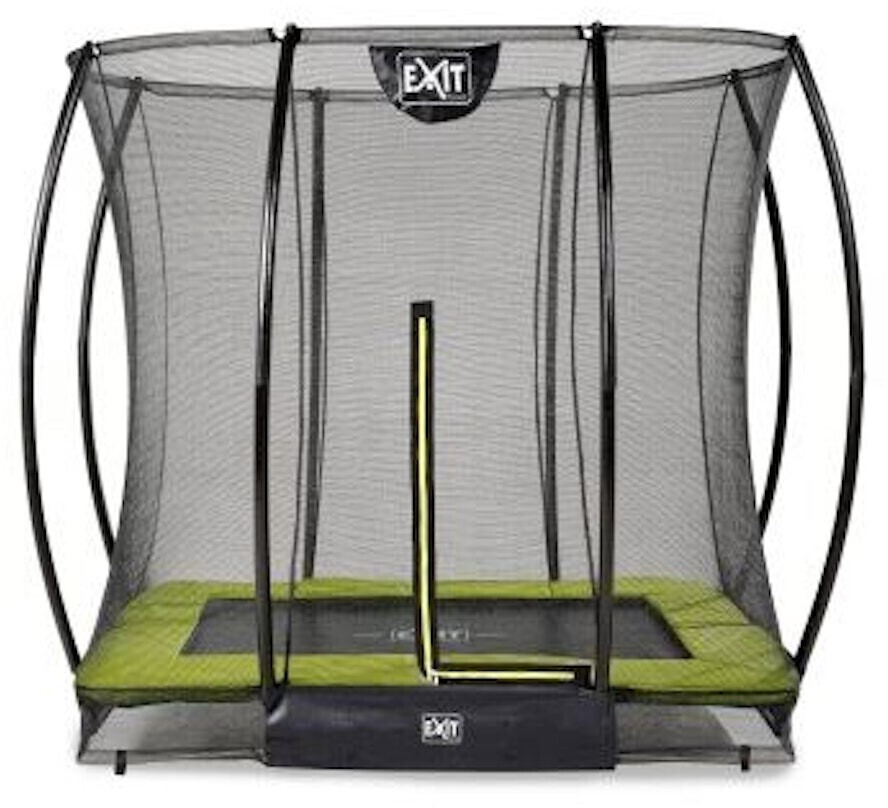 Exit Silhouette Ground Trampoline 153 x 214 cm With Safety Net green