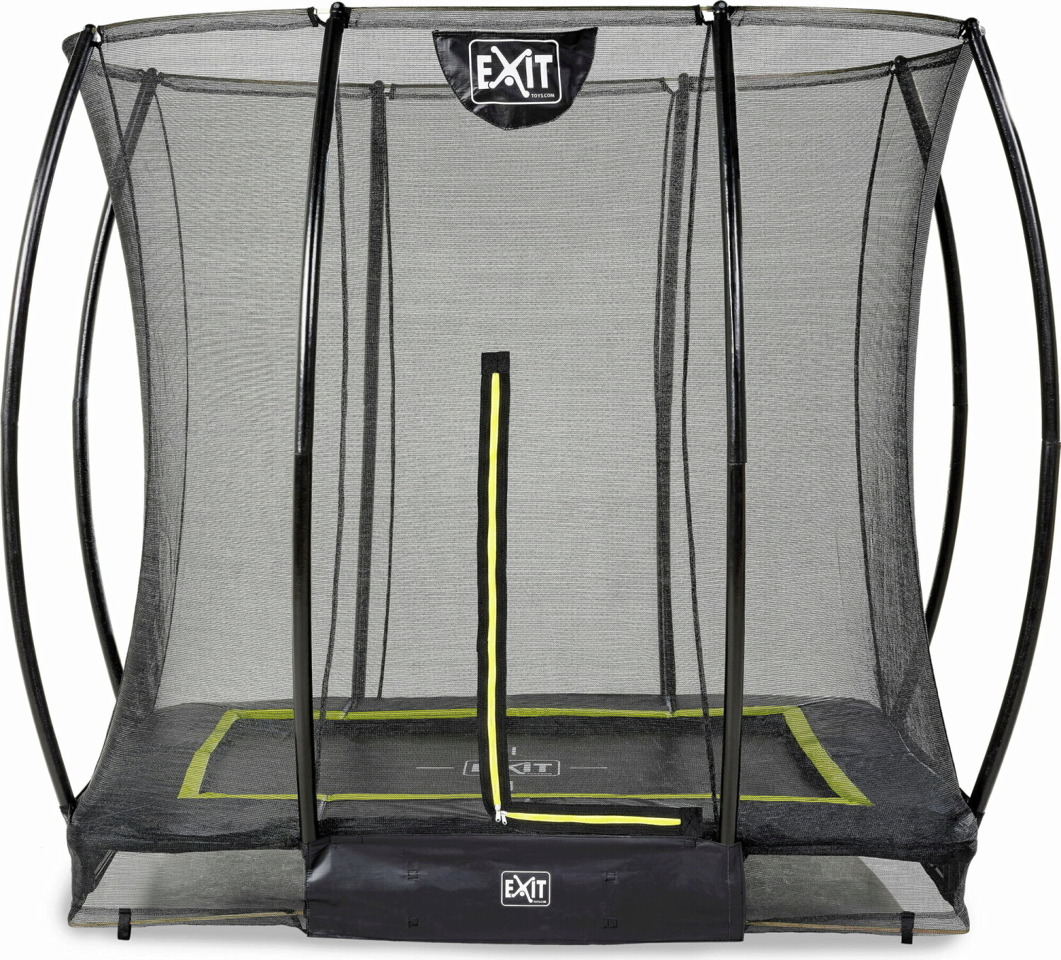 Exit Toys Silhouette Ground Trampoline 153 x 214 cm With Safety Net black