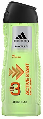 Adidas 3in1 Active Start shower gel (400ml)
