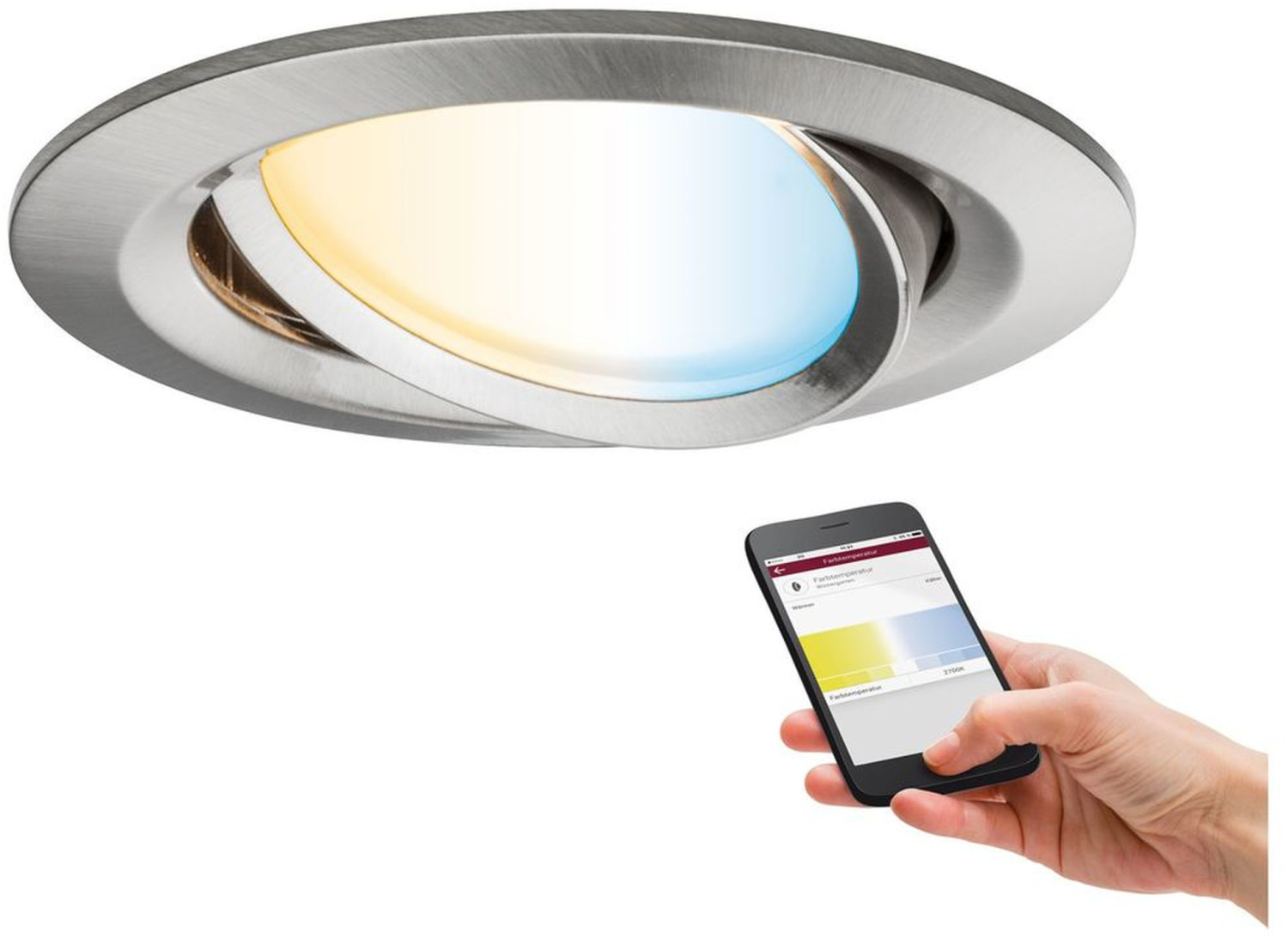Luminaire LED encastrable Smart Home Zigbee Nova Plu