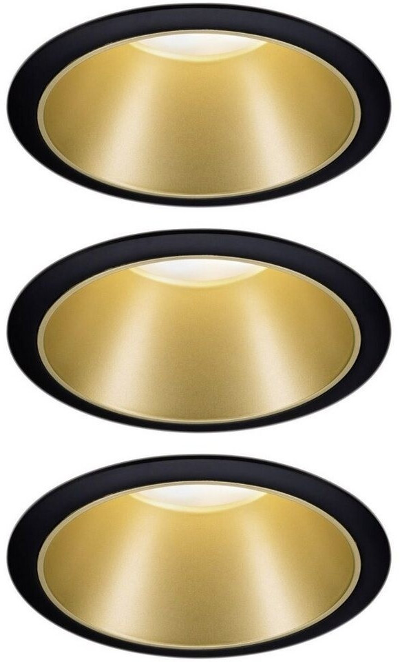 Paulmann LED Cole Set 3x6.5W 2700K Warm White Dim Black/Gold (934.04)