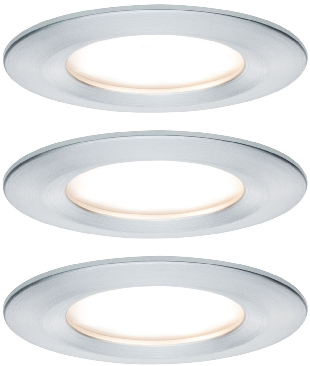 Paulmann LED Nova Round Set 3x6.5W fixed Dim Aluminium (934.98)