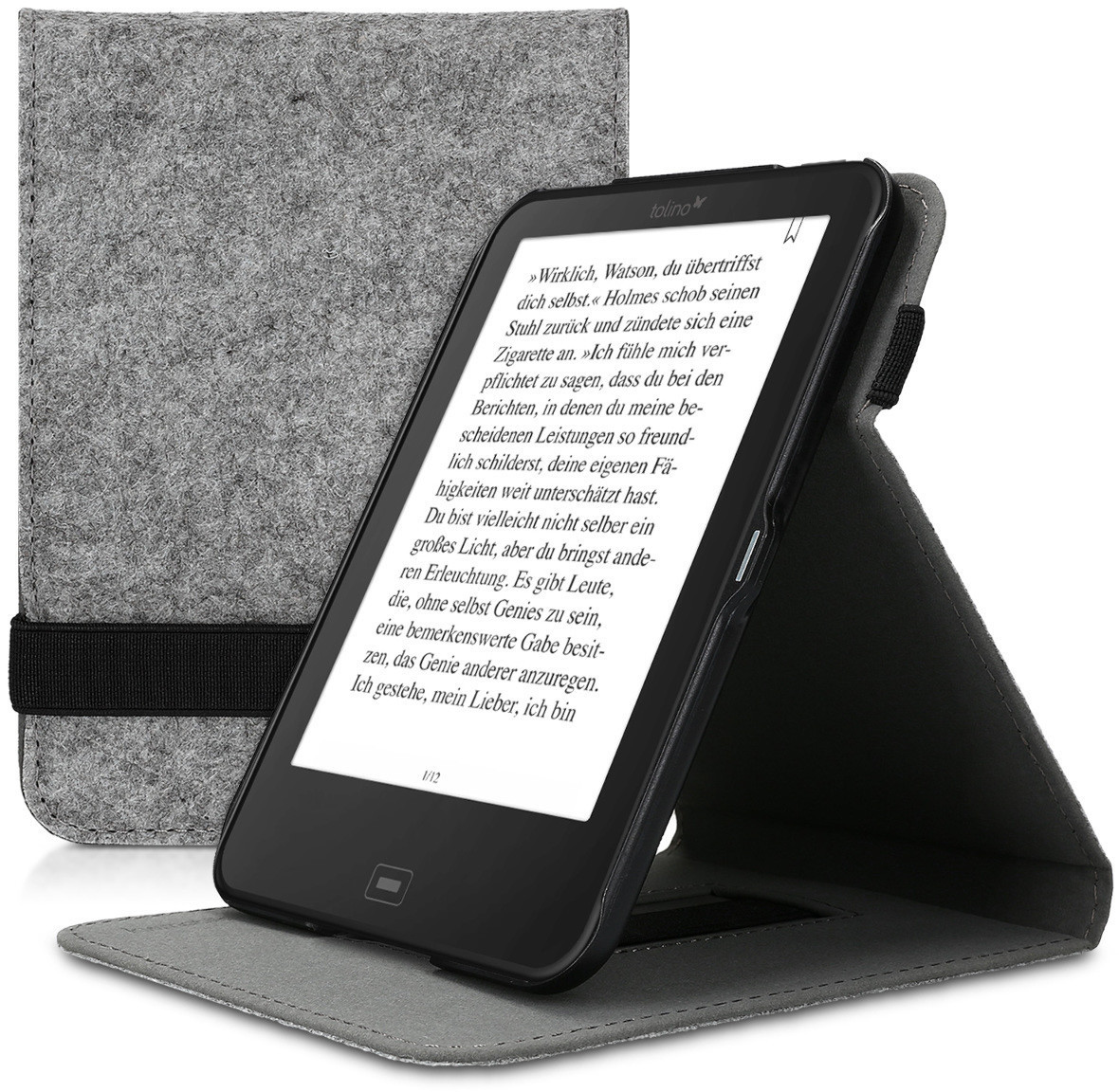 kwmobile Case Tolino Shine 2 HD grey (46961.25)