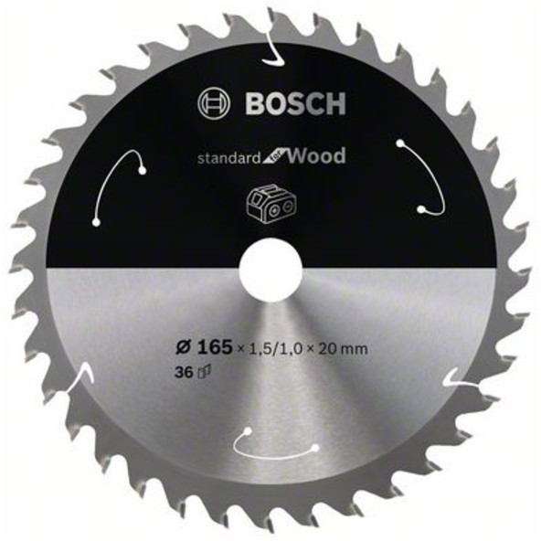 Preisvergleich bei | Akkusägen ab Bosch for Wood 165x1.5/1x20, für 36 Standard Zähne € 21,25
