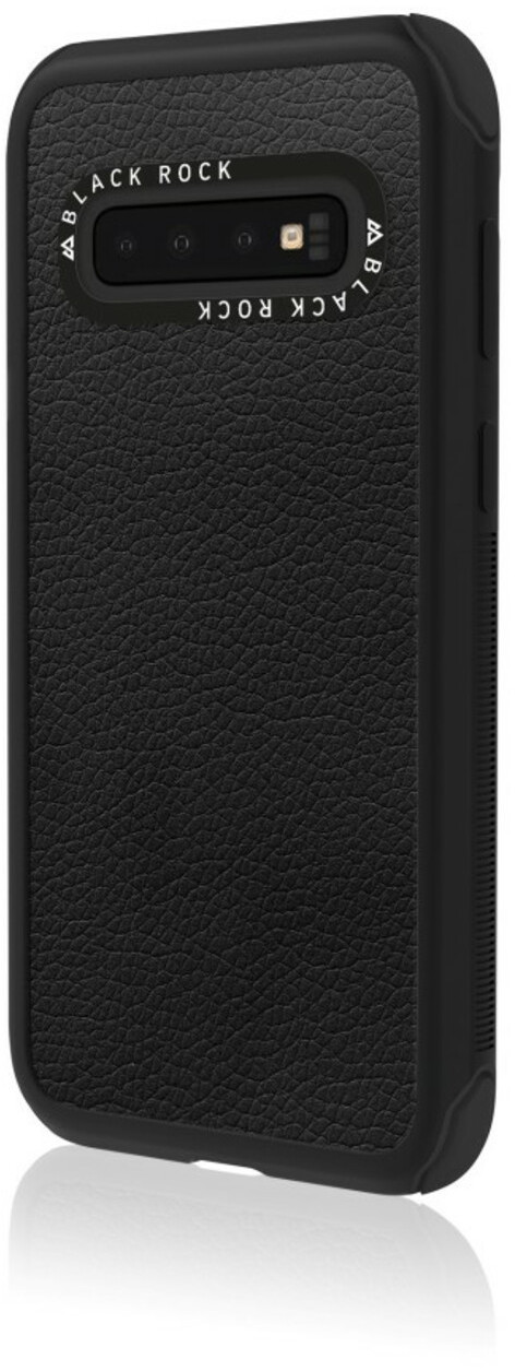 Black Rock Robust Real Leather (Galaxy S10) Black