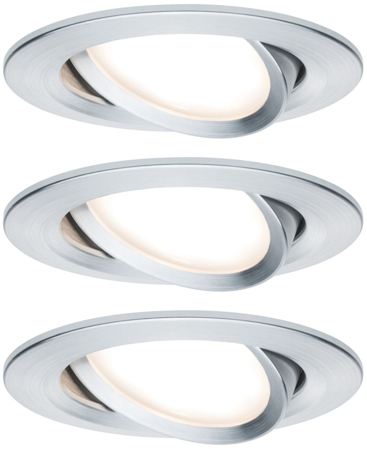 Paulmann LED Nova Round Set 3x6.5W Aluminium (93451)