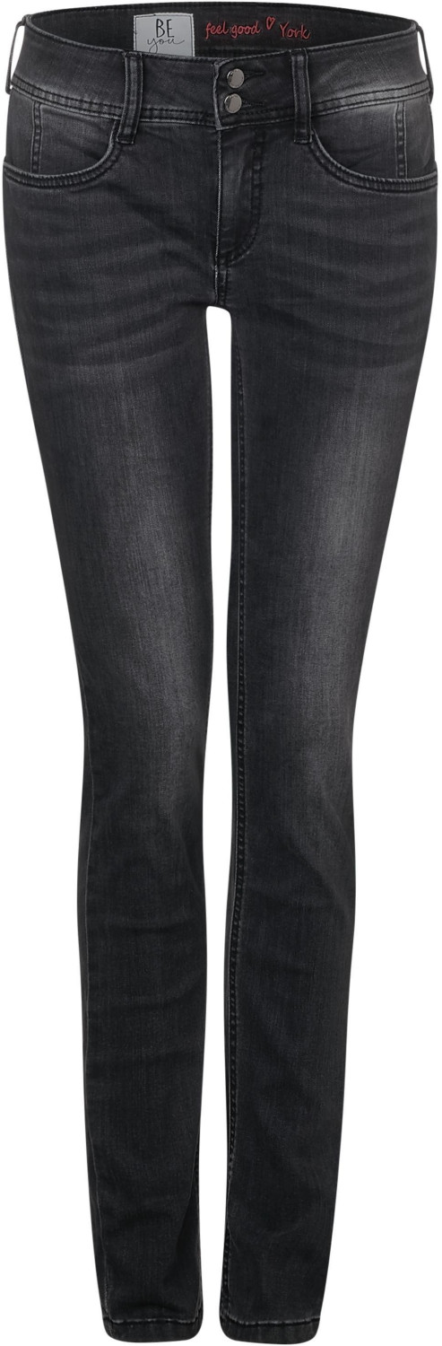 Street One York Slim Fit Jeans (A372640) grey deim authentic washed