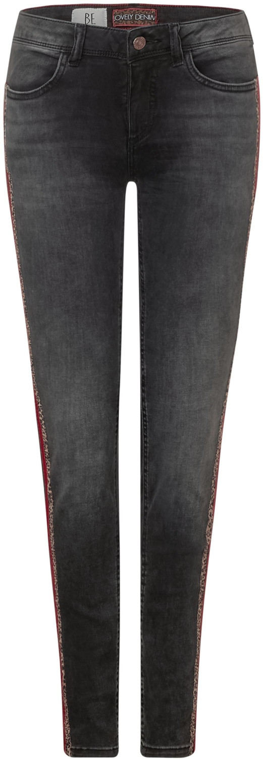 Street One York Slim Fit Jeans (A372637) grey random bleached