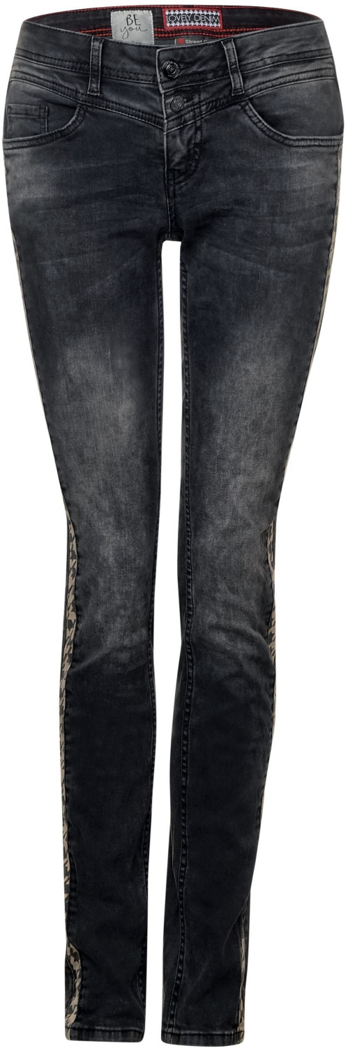 Street One Crissi Casual Fit Jeans black soft random bleached