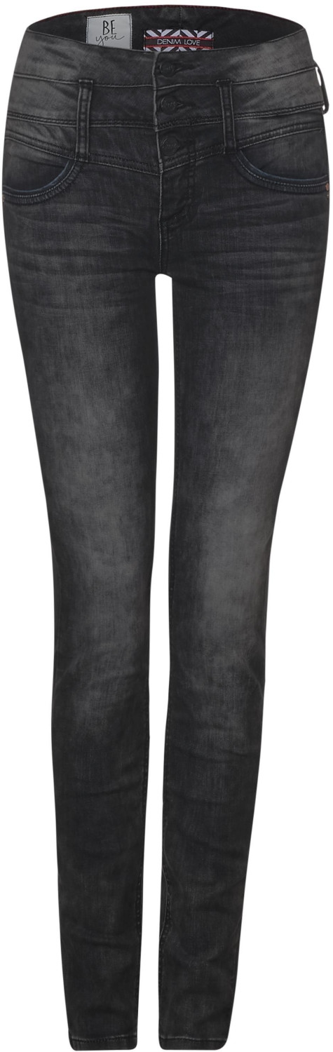 Street One York Slim Fit Jeans authentic black acid wash