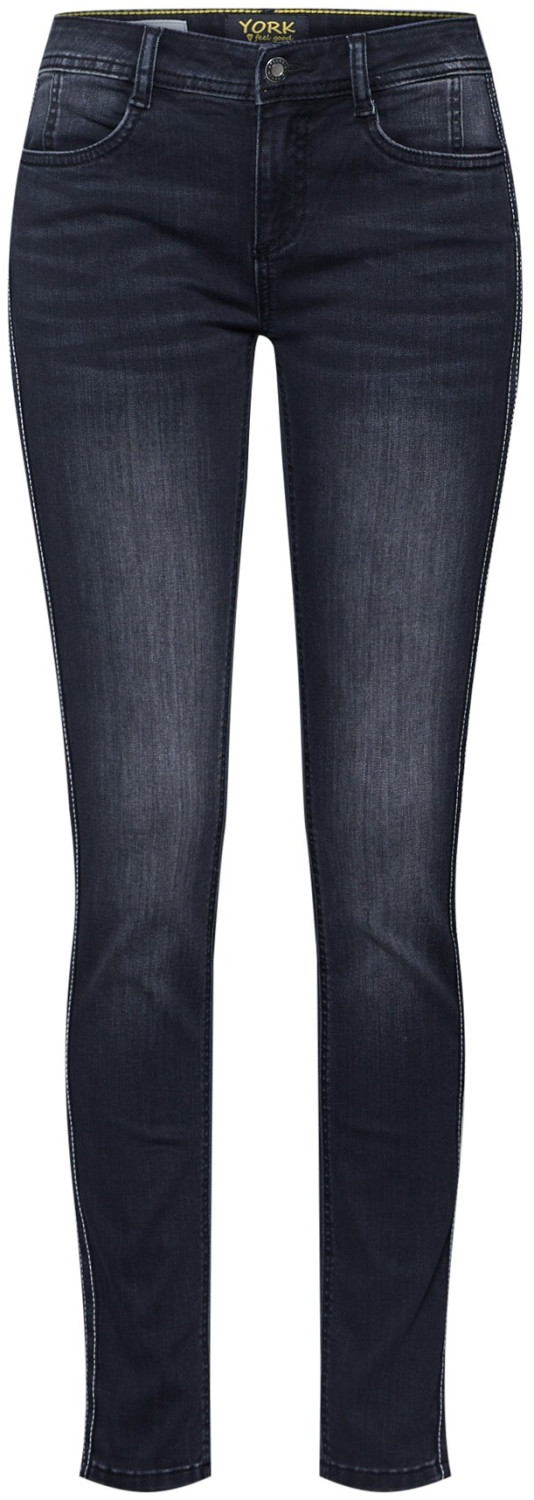 Street One York Slim Fit Jeans (A372468) black random bleach