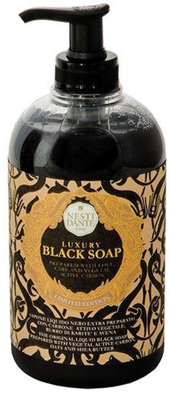 Photos - Shower Gel Nesti Dante Luxury Black with activated carbon liquid soap (50 