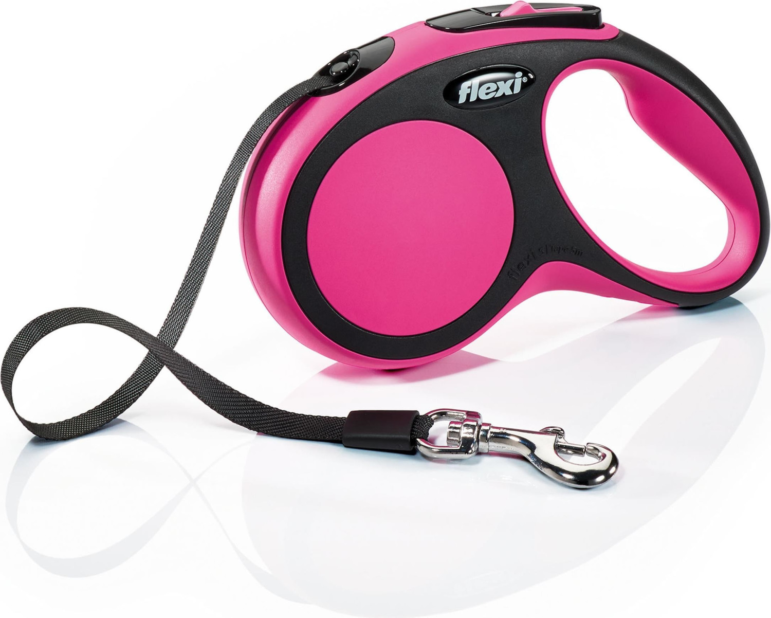 Flexi Laisse-sangle New Comfort S 5 m rose