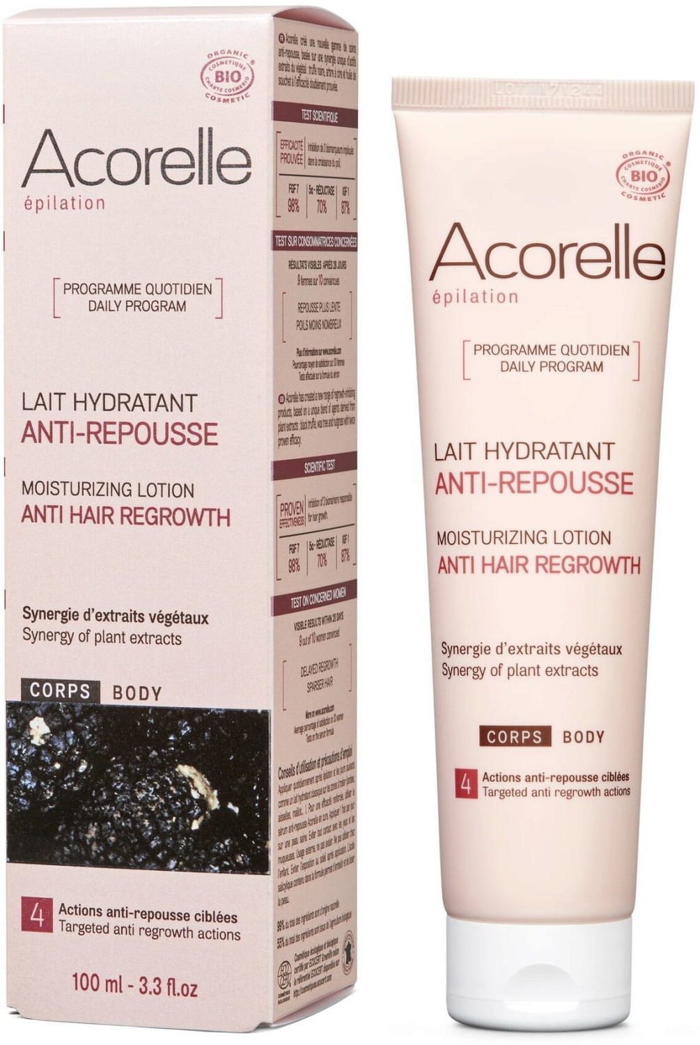 Acorelle Hair growth inhibitor moisturizing body lotion (100ml)