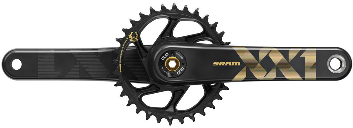 SRAM XX1 Eagle DUB 34 (175) crankset gold