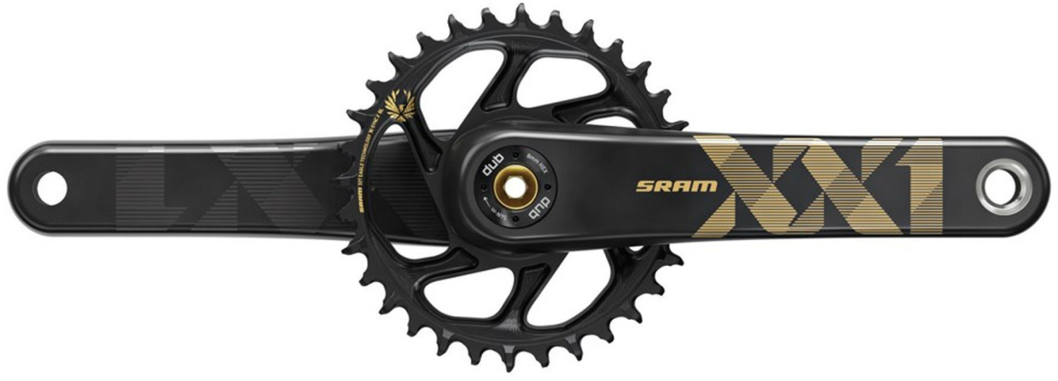 SRAM XX1 Eagle BUB 34 (165) crankset gold