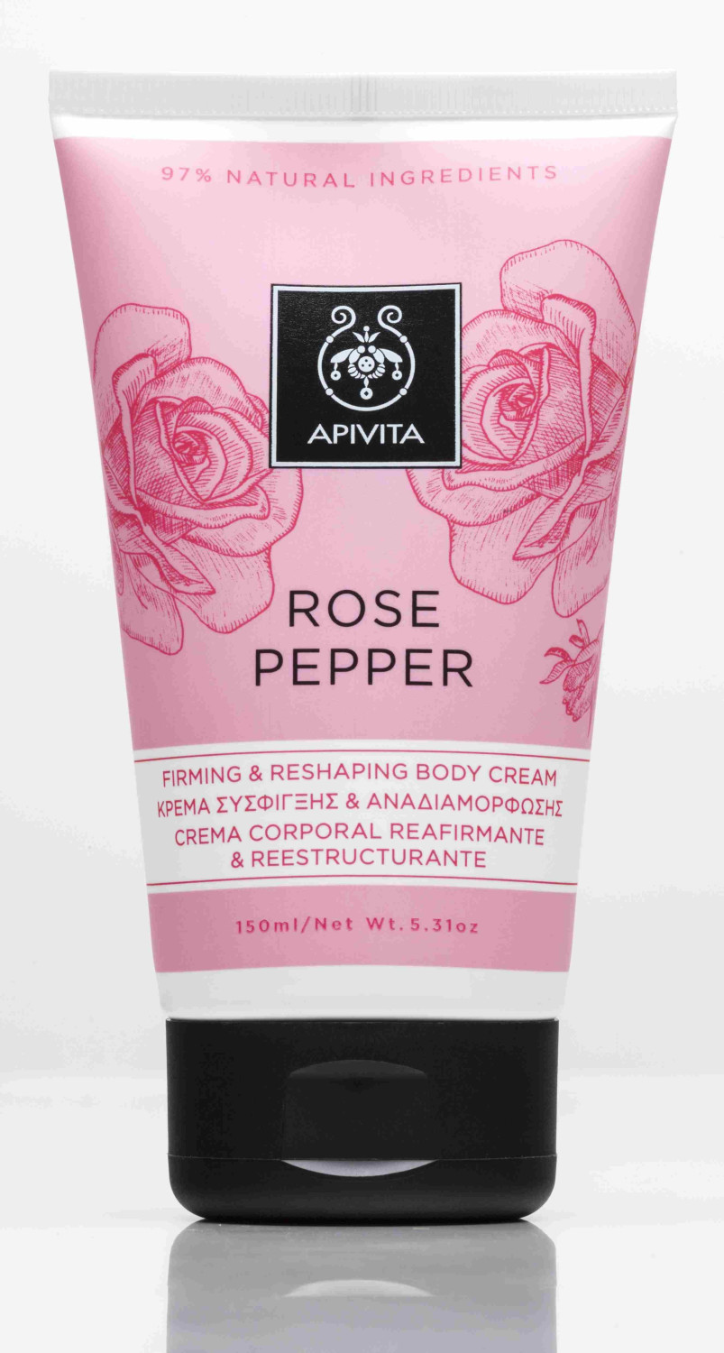 Apivita Body Cream Reinforcing Rose And Pepper (150ml)
