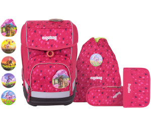 HufBäreisen Pinke Herzen 2020 ergobag cubo Schulranzen Set 5 tlg