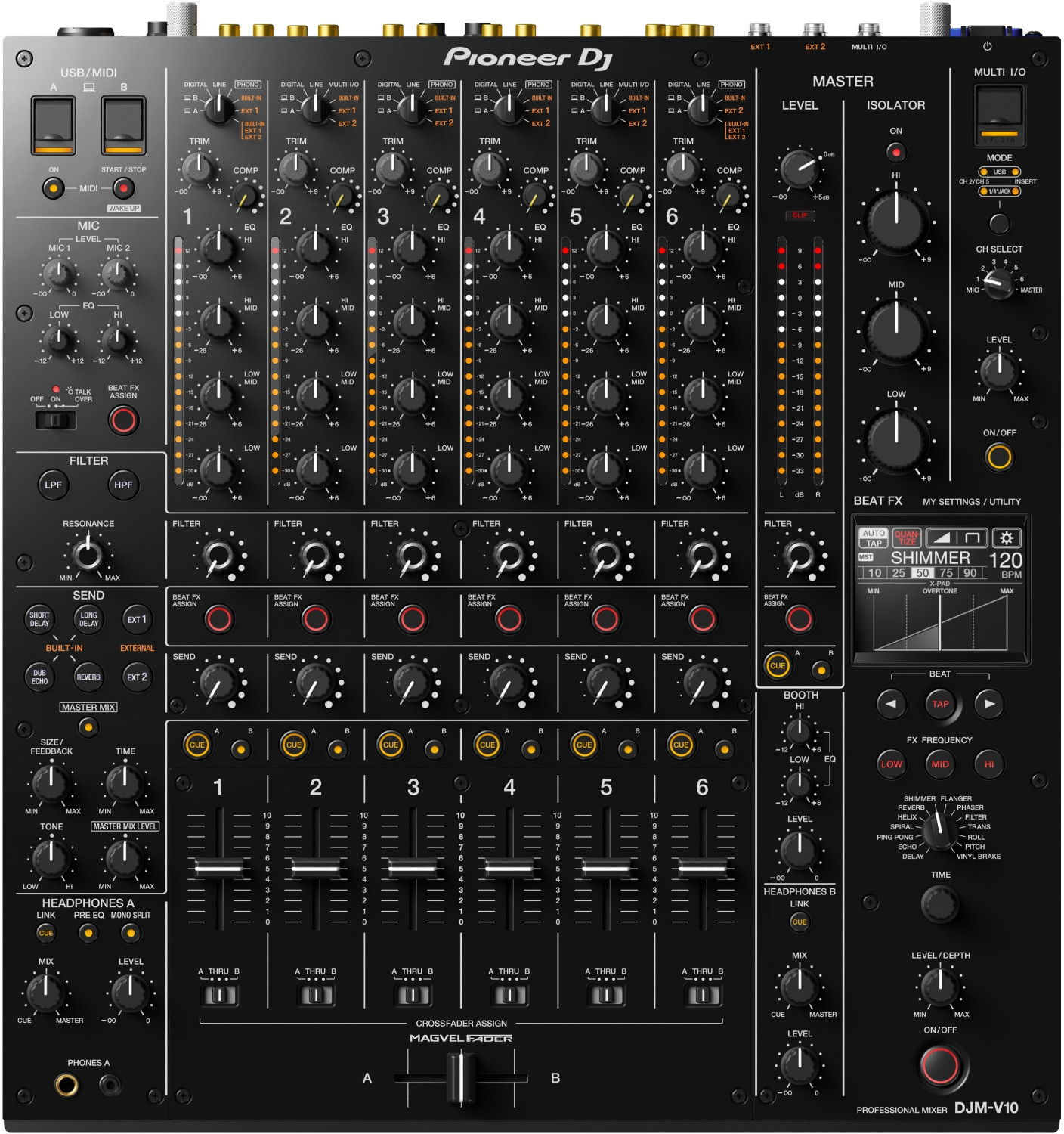 Pronomic DJM500 Table de mixage 5 canaux DJ