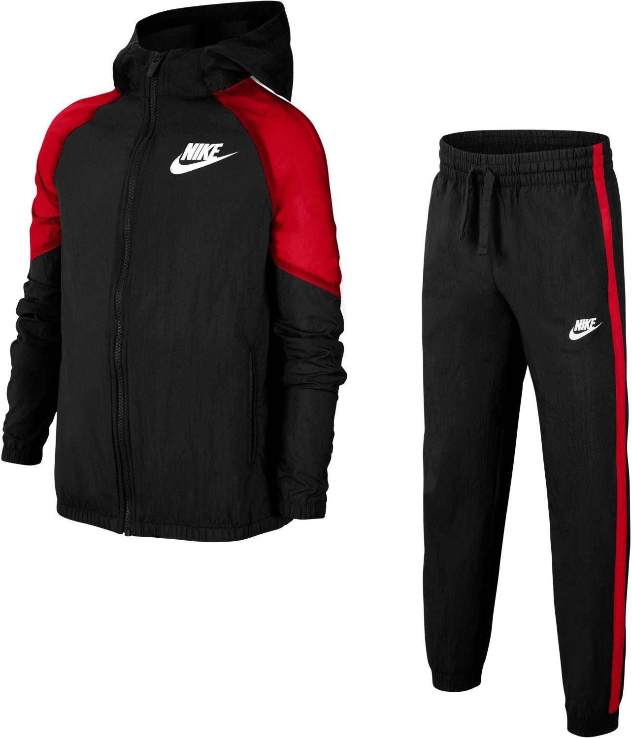 Nike Youth Tracksuit black/university red/white/white (BV3700)