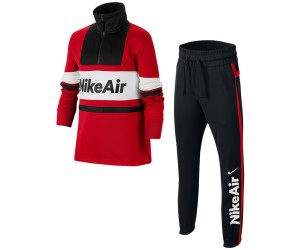 nike black red tracksuit