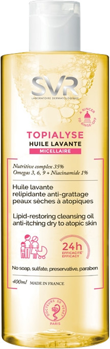 SVR Topialysis cleansing micelle oil for dry to atopic skin (400ml)