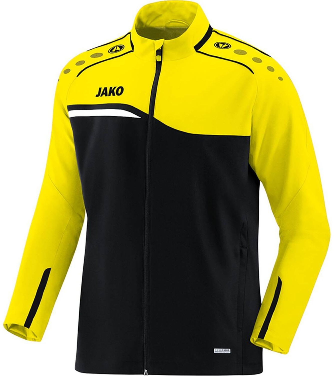 JAKO Youth Presentation Jacket Competition 2.0 black/soft yellow