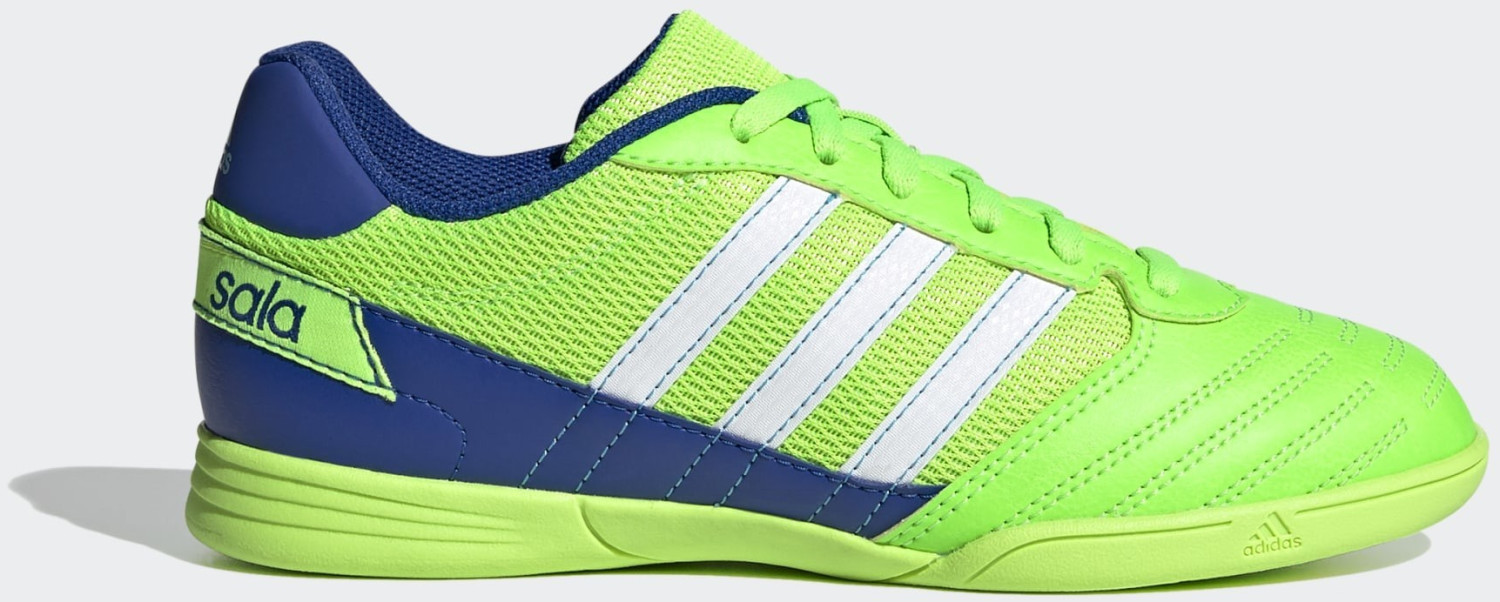 Adidas Super Sala Football Boots Solar Green / Cloud White / Team Royal Blue Youth (FV2640)