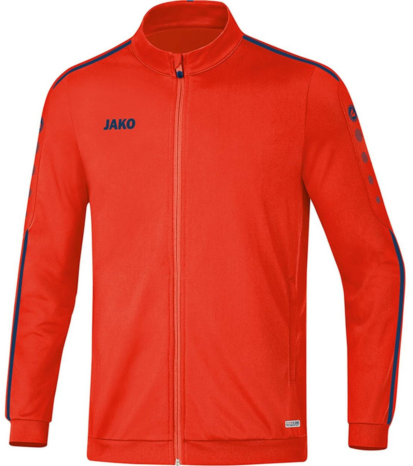 JAKO Youth Polyster Jacket Striker 2.0 flame/navy