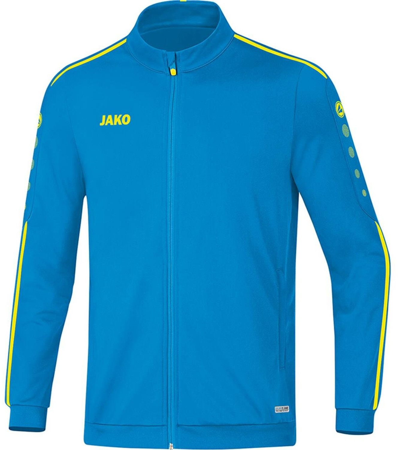 JAKO Youth Polyster Jacket Striker 2.0 blue/neon yellow