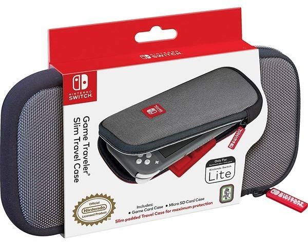 RDS Nintendo Switch Lite Game Traveler Slim Travel Case Grey