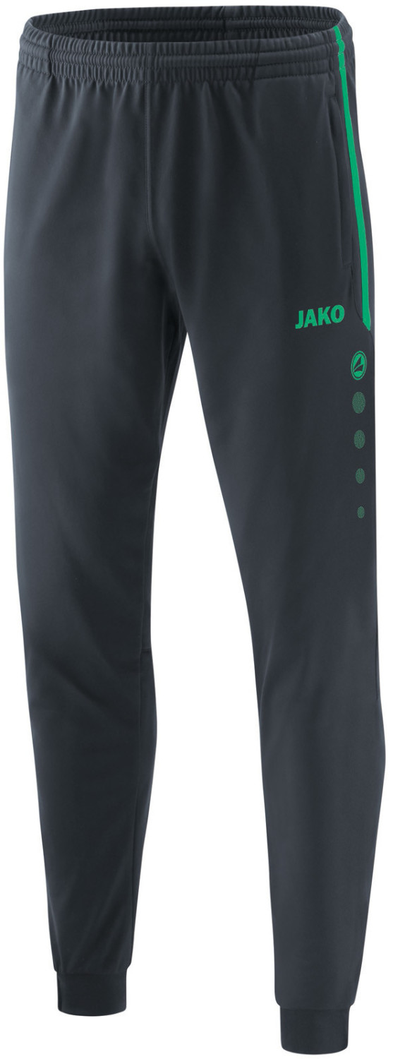 JAKO Polyester Trousers Competition 2.0 anthracite/turquoise