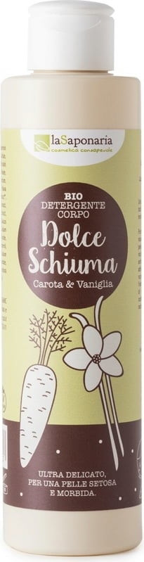LaSaponaria Dolce Schiuma - Vanilla & Carrot Shower Gel (200ml)