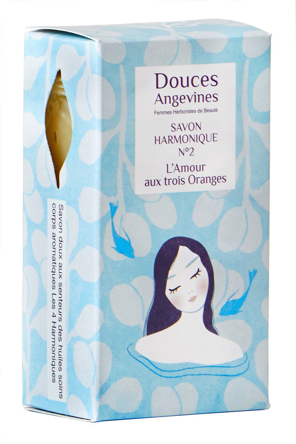 Les Douces Angevines N ° 2 L'Amour aux 3 Orange Scented Soap (100g)