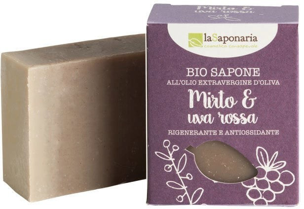 LaSaponaria Soap myrtle & red grape (100g)